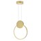 Cwi Lighting Pulley 10 in LED Satin Gold Mini Pendant 1297P10-1-602 - alternate 1